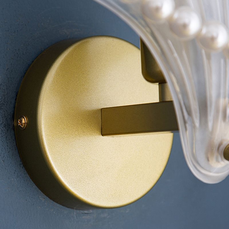 Single Golden Modern Bathroom Vanity Light Glass Bath Bar for Bathroom