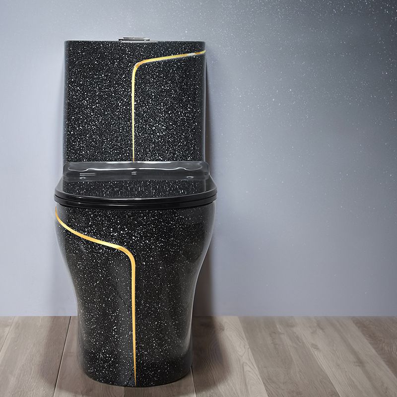 Floor Mount Flush Toilet Traditional One-Piece Toilet with Slow Close Seat