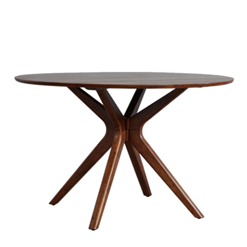 1/2/3/4 Pieces Solid Wood Dining Set Modern Pine Wood Round Table with Wooden Chairs