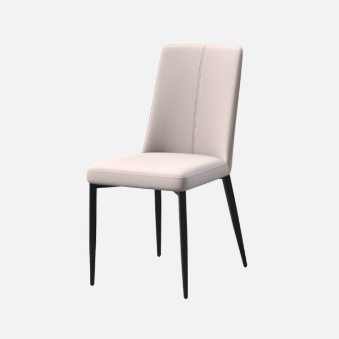 Contemporary Rectangle Sintered Stone Top Metal Base Dining Table with Chairs