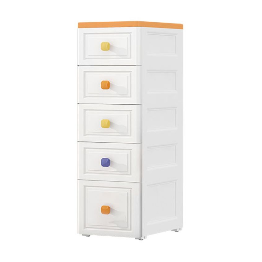 Scandinavian Kids Dressers Plastic Nursery Dresser with Drawers for Home