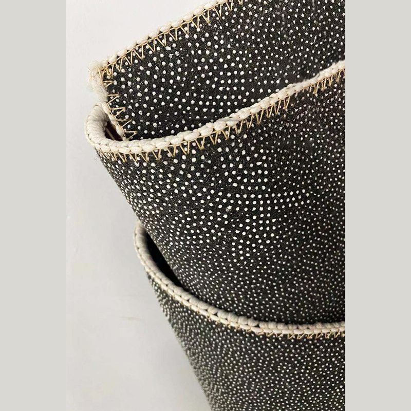 Brown Modern Rug Geometric Pattern Polyester Area Rug Non-Slip Area Carpet for Home Decor