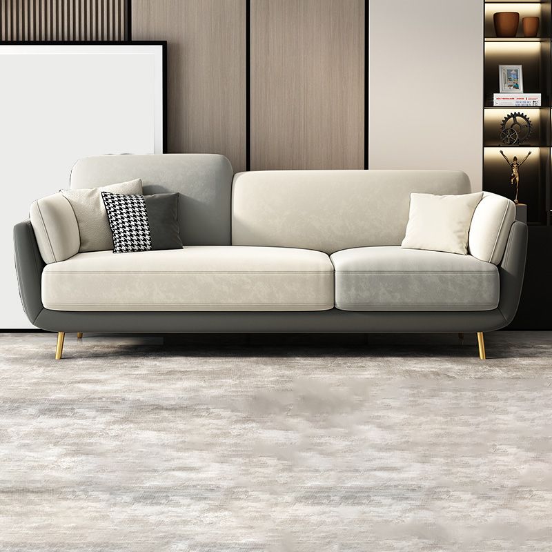 Scandinavian Hair Pin Legs Sofa Pillow Top Arm Seating for Apartment