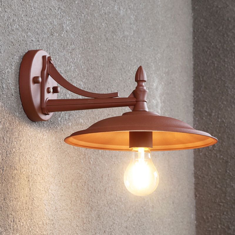 Geometric Shape Metal Wall Light Industrial Style 1 Light Wall Light Sconce