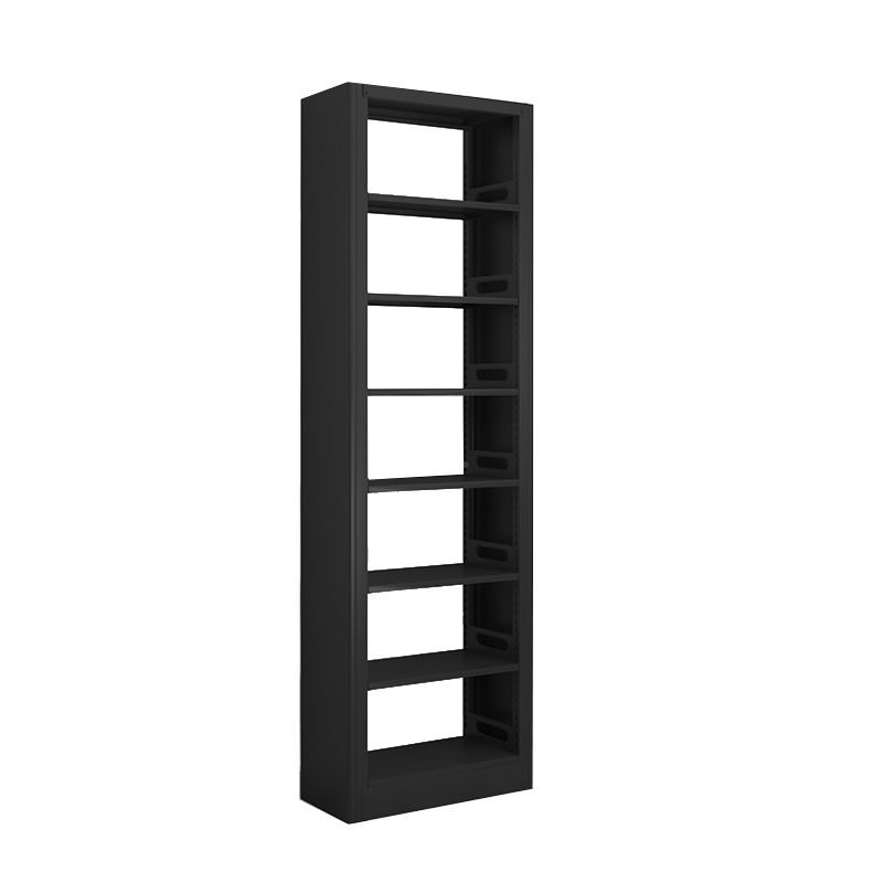 Modern Open Back Bookshelf Vertical Metal Bookcase with Shelves
