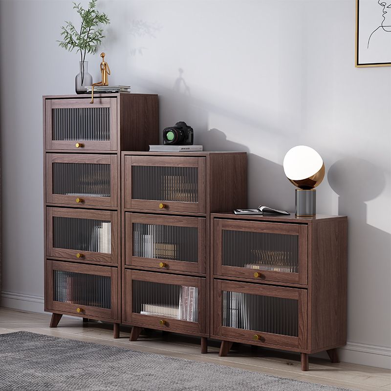 Contemporary Brown / Natural Wooden Cabinet, Rectangle Accent Cabinet
