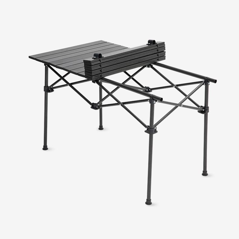 Modern Foldable Camping Table Set 1/7 Pieces Metal Dining Table Set for Outside