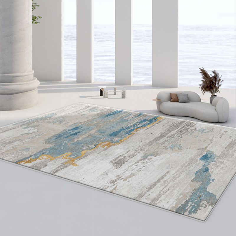 Alfombra industrial de la acuarela alfombra casual alfombra lavable con motos para decoración del hogar