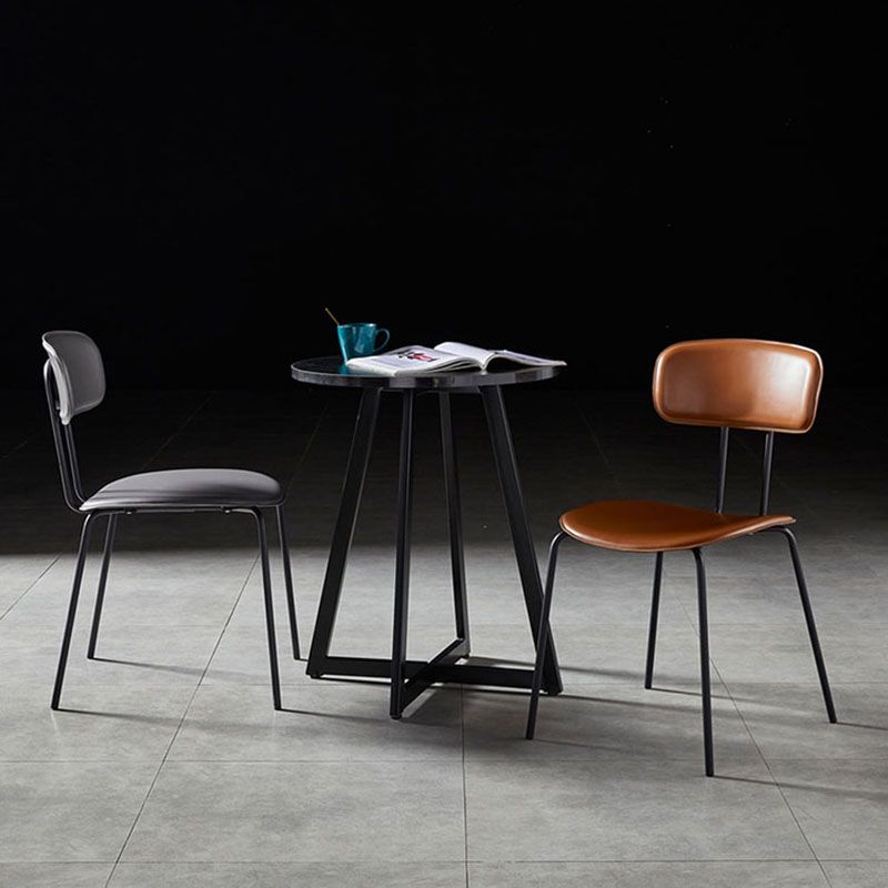 Design industriale Apri sedie da sala da pranzo sedie da pranzo senza braccio per cucina