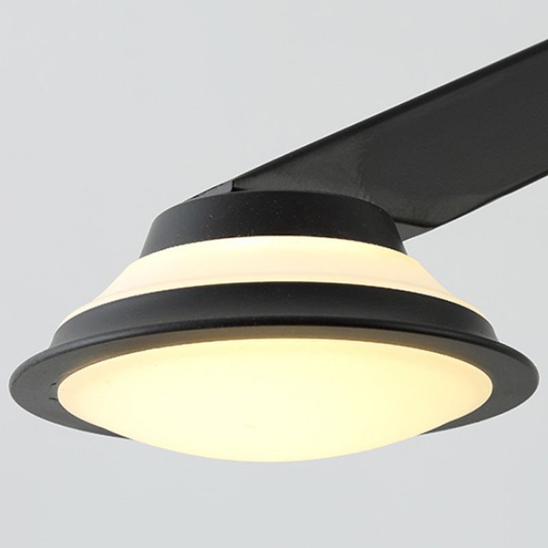 2 lichten wandlamp land V -vormig metalen sconce verlichtingsarmatuur in het zwart voor woonkamer