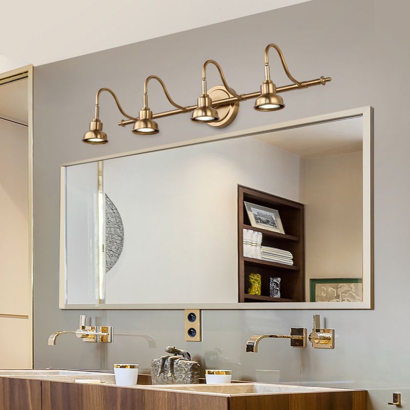 Modern Bell Wall Light Fixture Metal Sconce Lighting in Gold