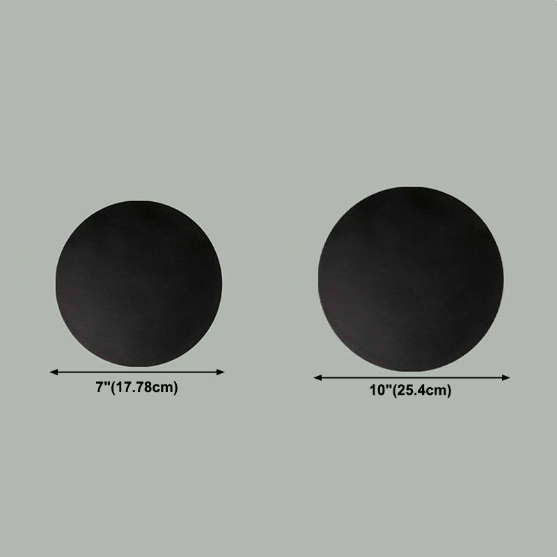 Lampada a parete circolare Moderna lampada montata a parete a 1 luce con tonalità di cemento