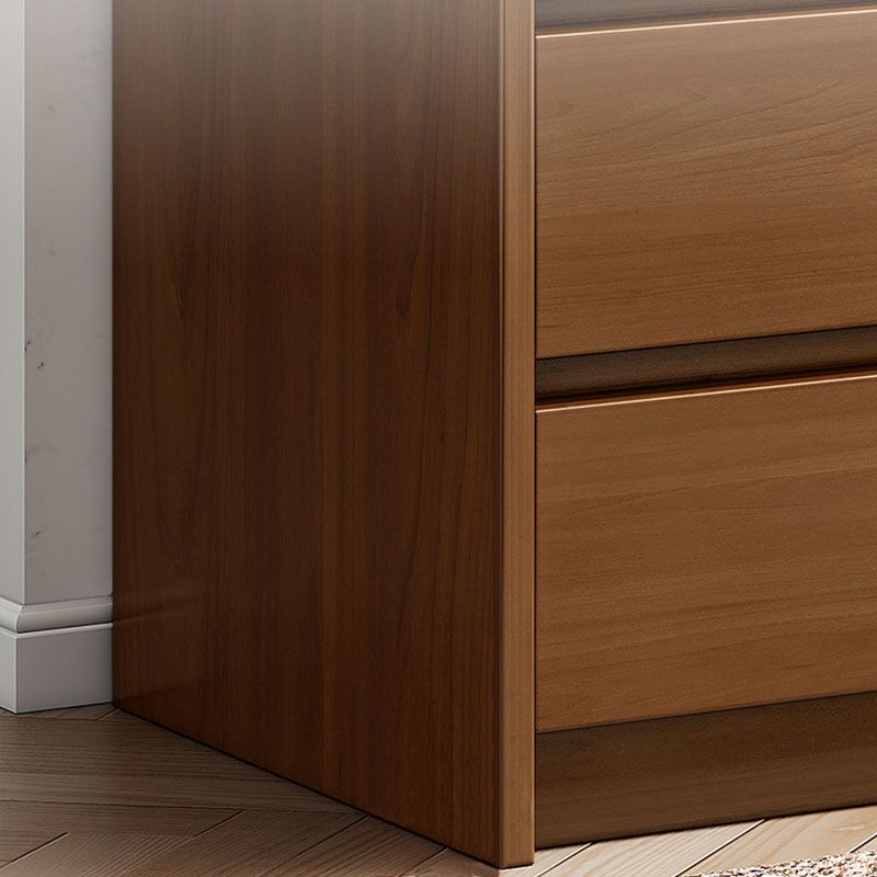 16" D Storage Chest Modern Wood Storage Chest in White and Brown