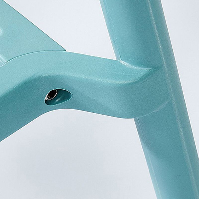 Industrial Low Back Counter Stool Plastic Counter Height Stools for Kitchen