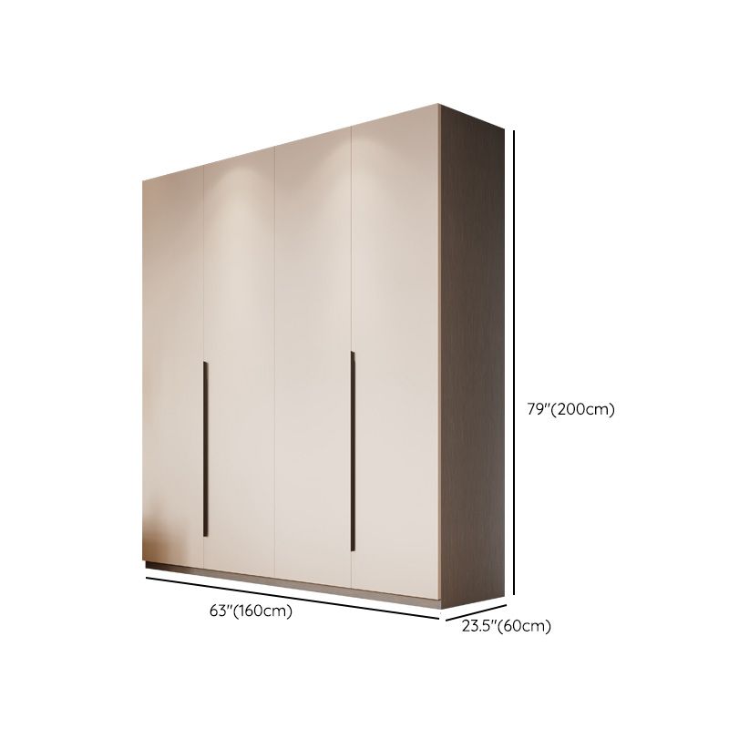 Modern Wood Wardrobe Armoire Freestanding Soft Close Doors Wardrobe Cabinet