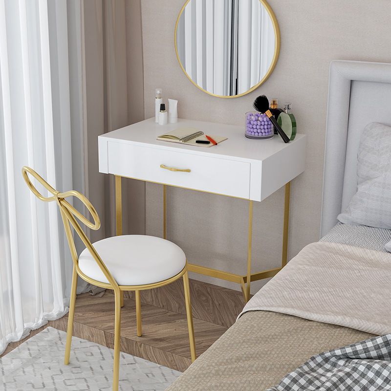 15.74" Wide Makeup Counter with Mirror Vanity Tables with Storage Drawers