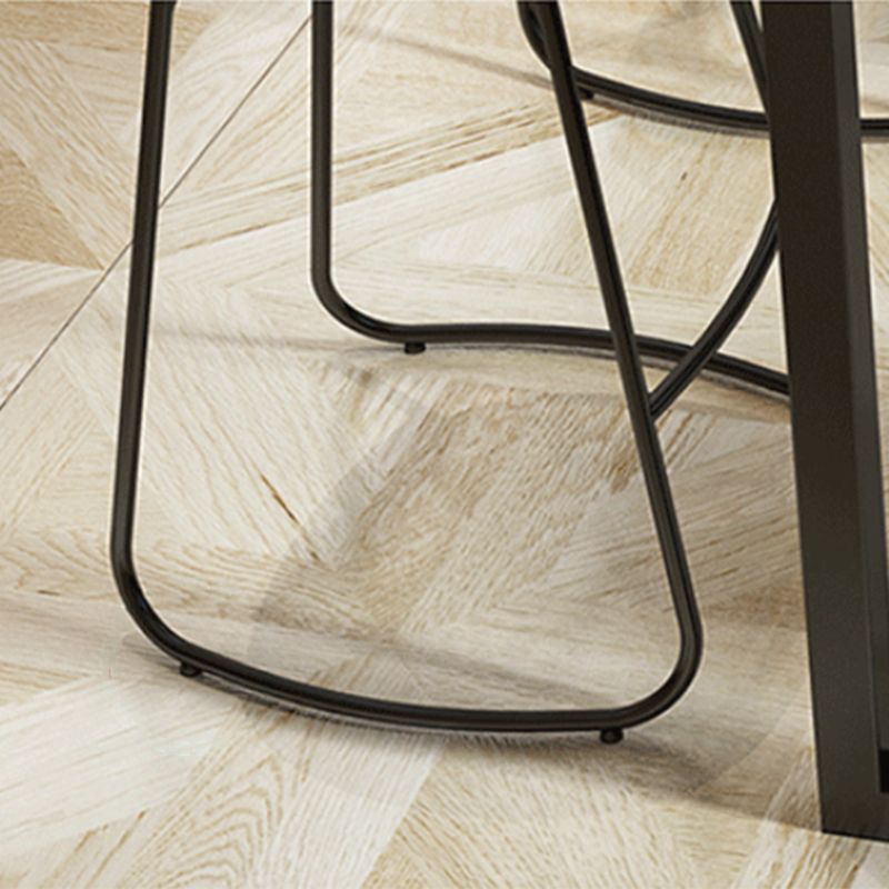 Contemporary Solid Wood Counter Stool Saddle Seat Bar Stool for Indoor