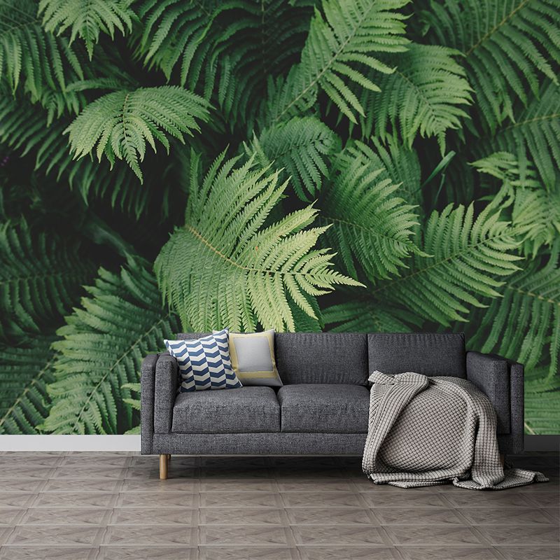 Leaves Wall Mural Decal Moisture Eco-friendly Wallpaper Resistant for Sitting Room