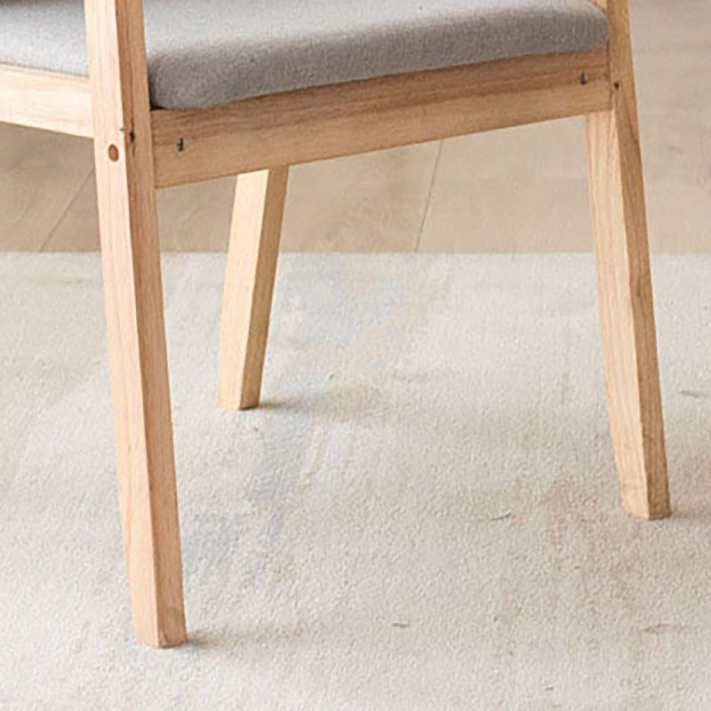 Fauteuil à dossier solide rembourré contemporain, finition mate, chaise de salle à manger pour la maison