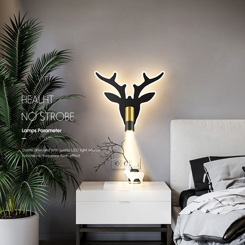 Nordic Metal Wall Light Geometric LED Reading Wall Sconce for Living Room