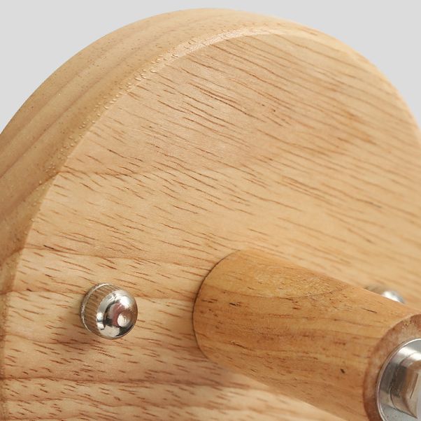 Nordic Macarons Style Dome Sconce Wall Light 1 Light Wall Sconce with Wood