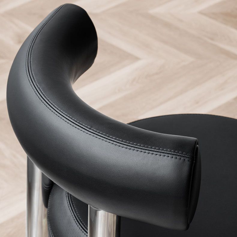 Contemporary Style Side Chair Metal Open Back Dining Room Chair for Home