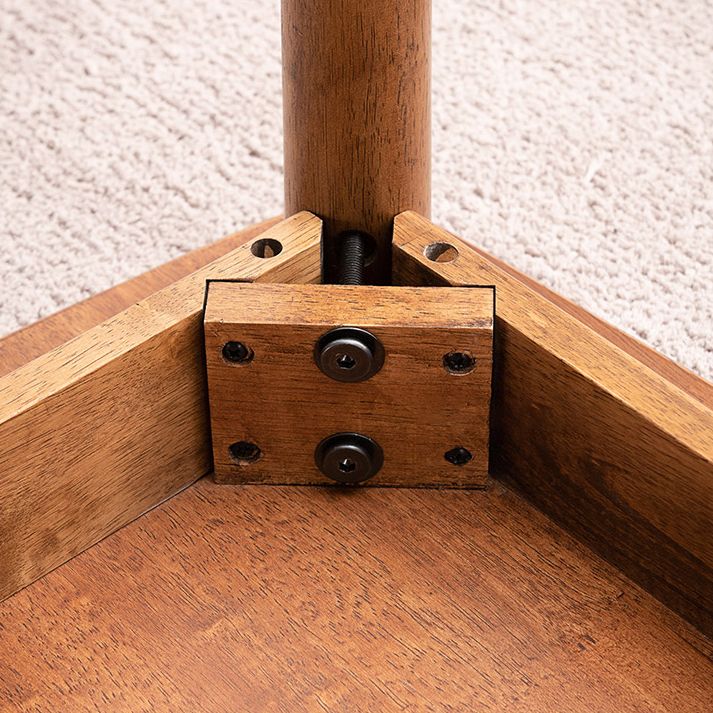 Modern Style Rectangle Dining Room Table Set Solid Wood Top Dinette Set with 4 Legs Table