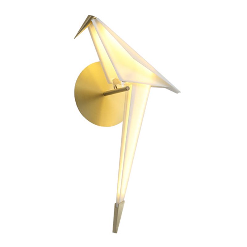 Nordic Style Metal Wall Light Bird Shape LED Wall Sconce for Living Room