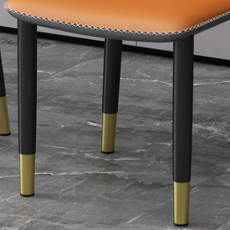 Modern Standard Height Furniture 5/7 Pcs Stone Rectangle  Table with Upholstered Chair