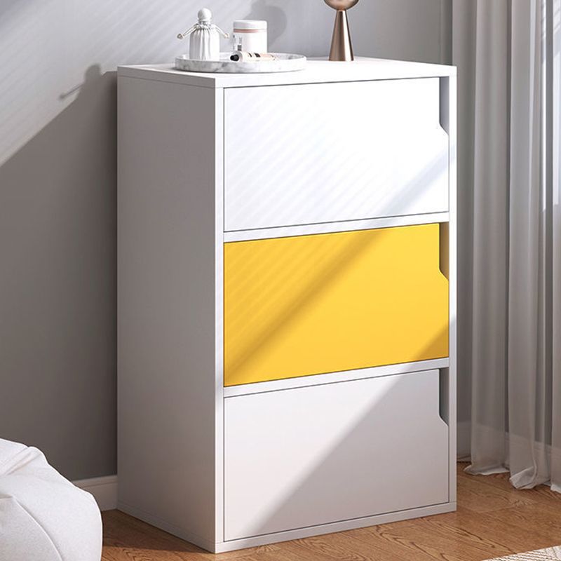 Wooden Side Cabinet with Shelves and Doors 9.44" Wide Storage Cabinet