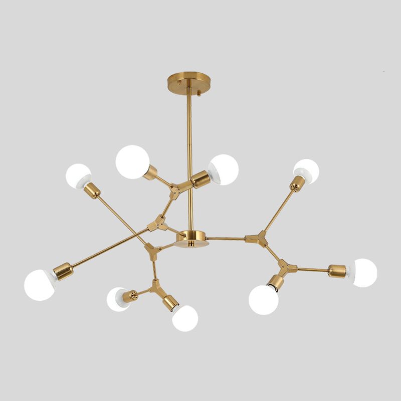 Postmodern Pendant Lamp Adjustable Metal Living Room Chandelier Lamp