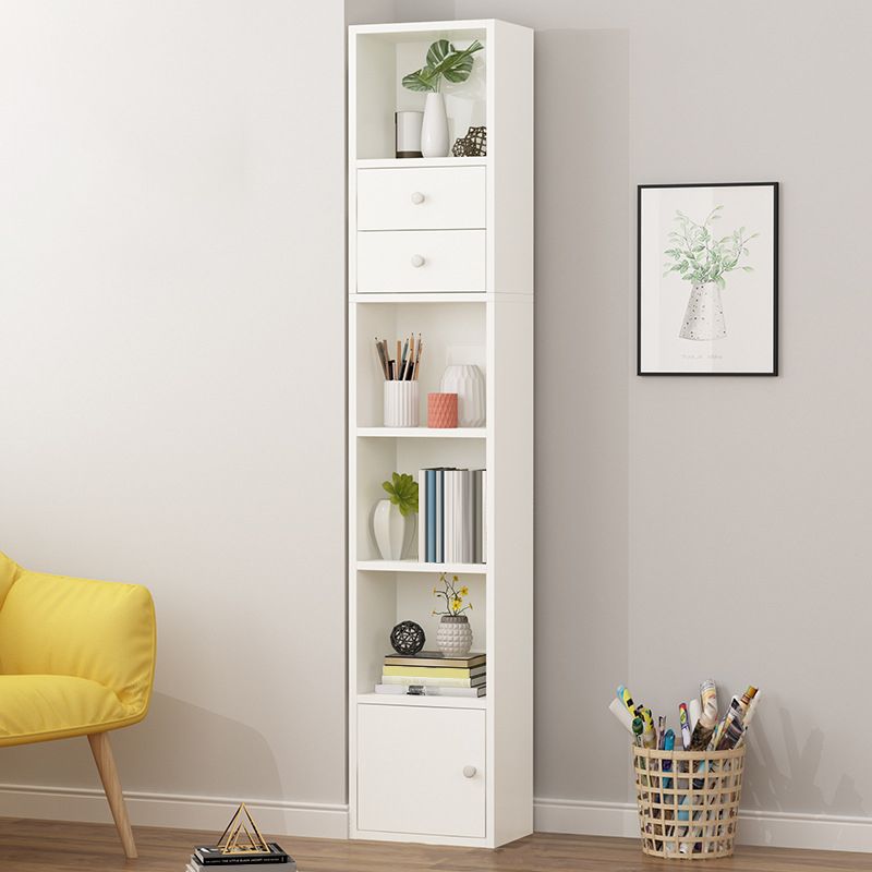 Closed Wooden Bookshelf Modern Home Living Room Study Corner Bookcase