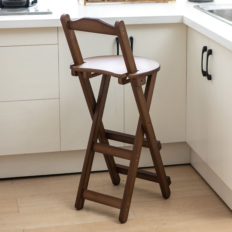Contemporary Solid Wood Folding Barstools Folding Kitchen Bar Stool