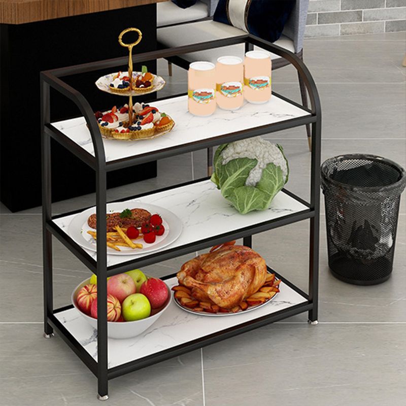 Rolling Contemporary Prep Table Metal Prep Table for Home Use