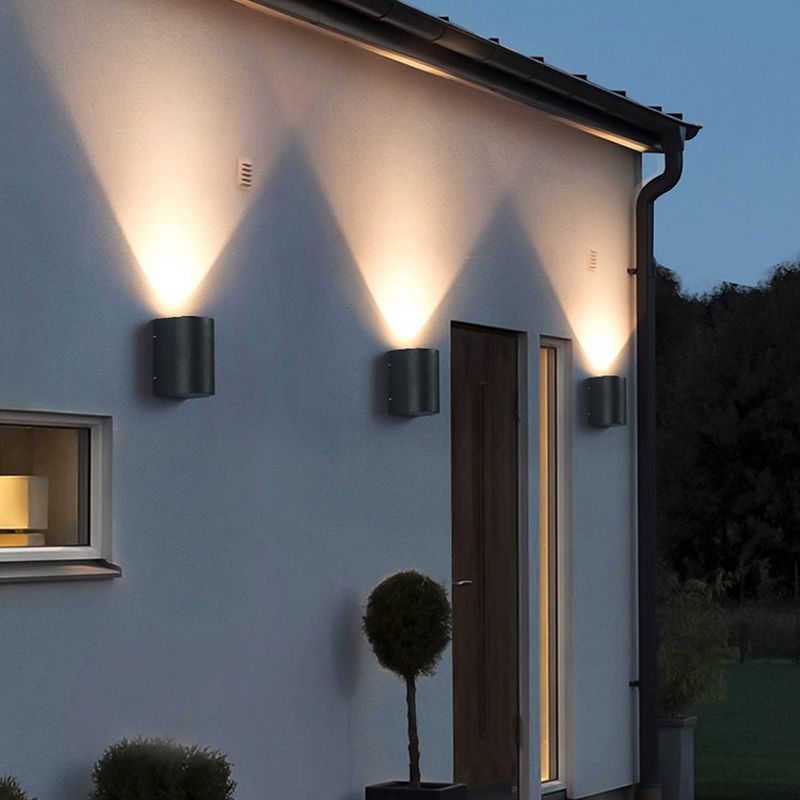 Cylinder 1 - Light Wall Lighting Fixture Aluminum Wall Sconce in Black