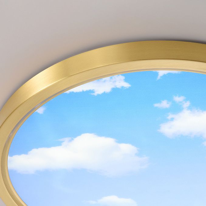 Modern Ceiling Lamp Colorful LED Flush Mount Light Fixture for Bedroom