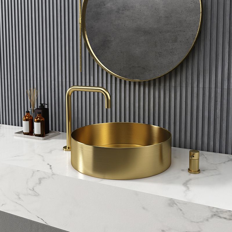 Round Vessel Bathroom Sink Modern Vessel Bathroom Sink with Faucet