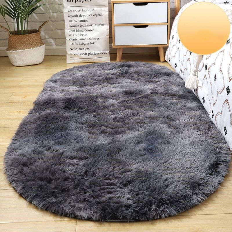 Tapis de couleur en polyester en peluche élégant tapis de soins faciles pour le salon