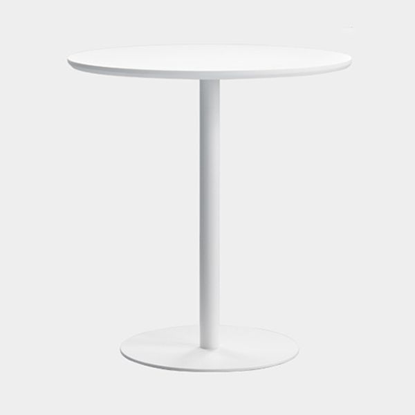 Round Pedestal Dinette Table Simplicity Style Dining Site Table for Home Use