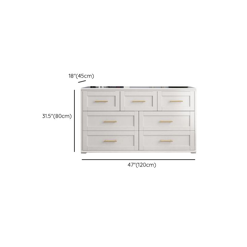 Classic Glam Storage Chest Solid Wood Storage Chest Dresser , 17.55 Inch Width