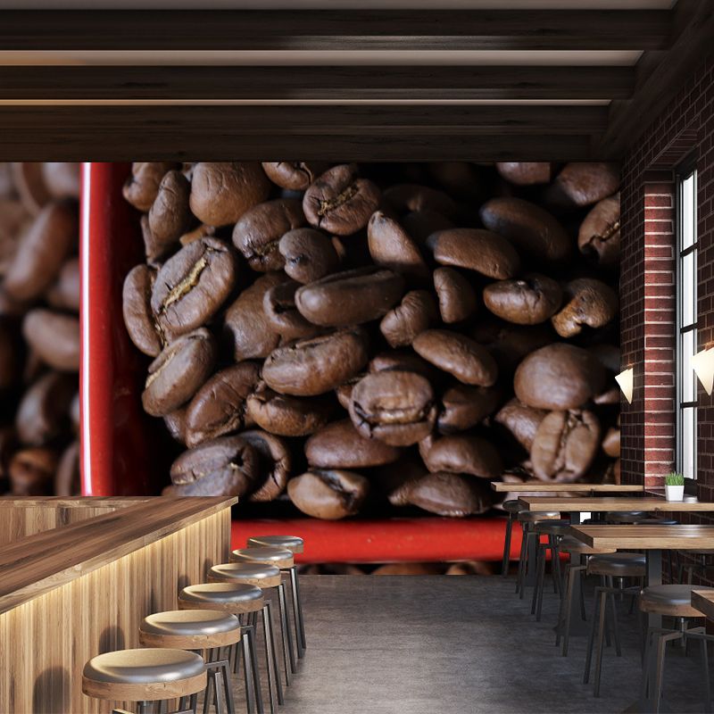 Minimalism Style Mural Wallpaper for Coffee Shop, Customized Size Available