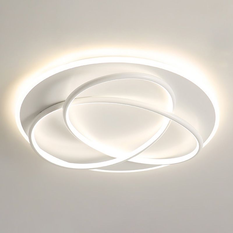 Modern Style Linear Shape Ceiling Lighting Metal 2 Light Ceiling Light for Bedroom