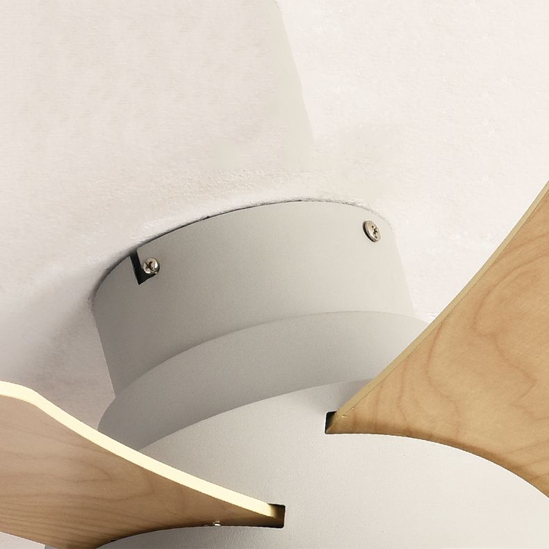 Ceiling Fan Light Metal Nordic Style LED Ceiling Flush Mount for Bedroom