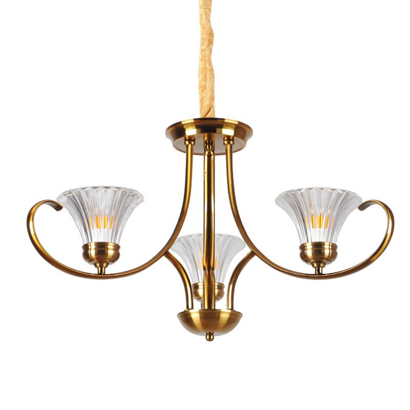 Brass 3/6 lumières lustre luminaire