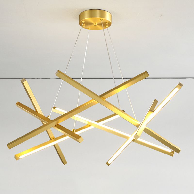 Lampada in metallo in metallo impilato Fun a sospensione a LED in stile moderno