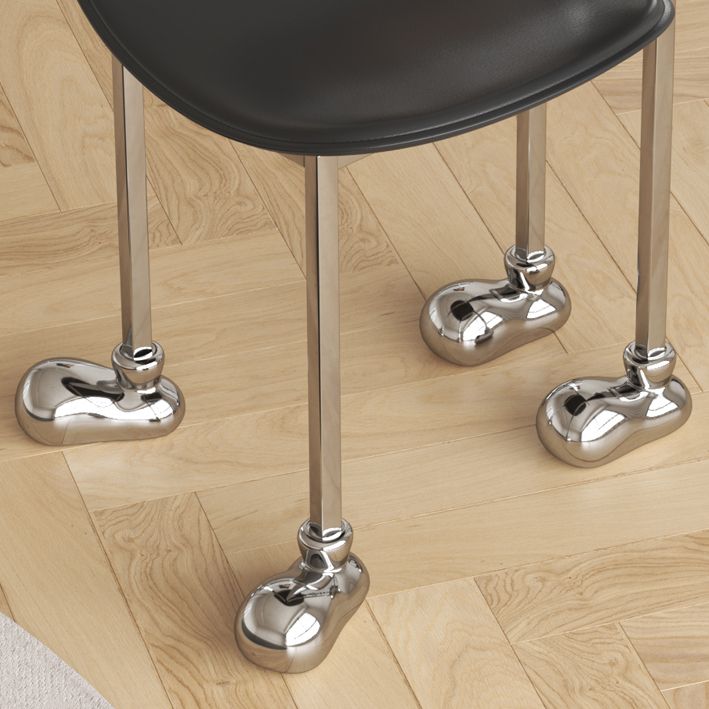 Stainless Steel Frame Dining Side Chair Indoor Upholstered Side Chair