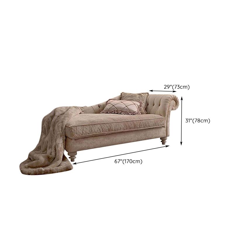 Scandinavian Upholstered Chaise Lounge Couch Fabric Chaise Lounge Chair