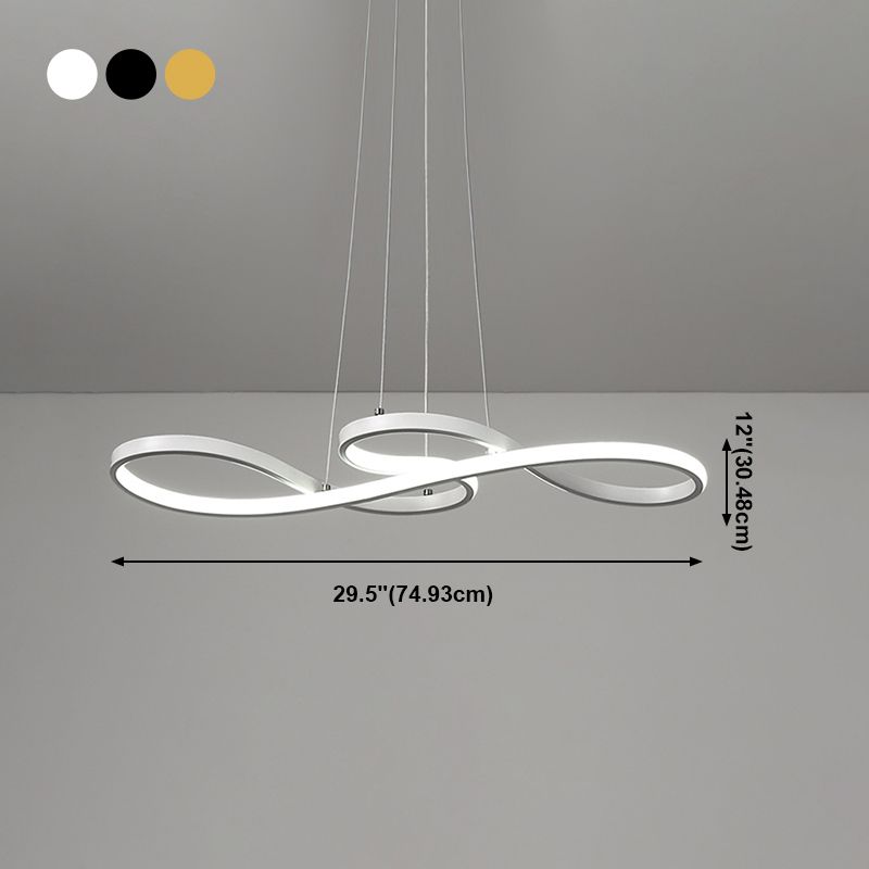 Metal Ceiling Hung Fixtures Contemporary Pendant Lighting for Dining Room