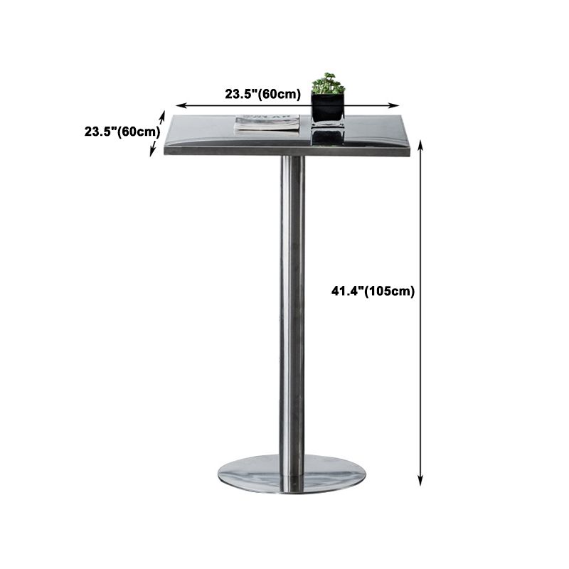 1/2/3/5 Pieces Industrial Bar Set Stainless Steel Bar Stool and Table Set