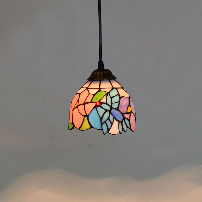 Eetkamer verlichting armaturen Tiffany, gebrandschilderd glazen libel plafond hanglamp